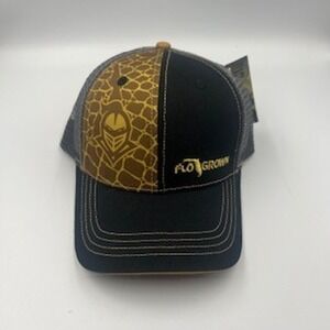 New FloGrown UCF Knights Hat Black & Gold Trucker Snapback Cap